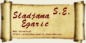 Slađana Egarić vizit kartica